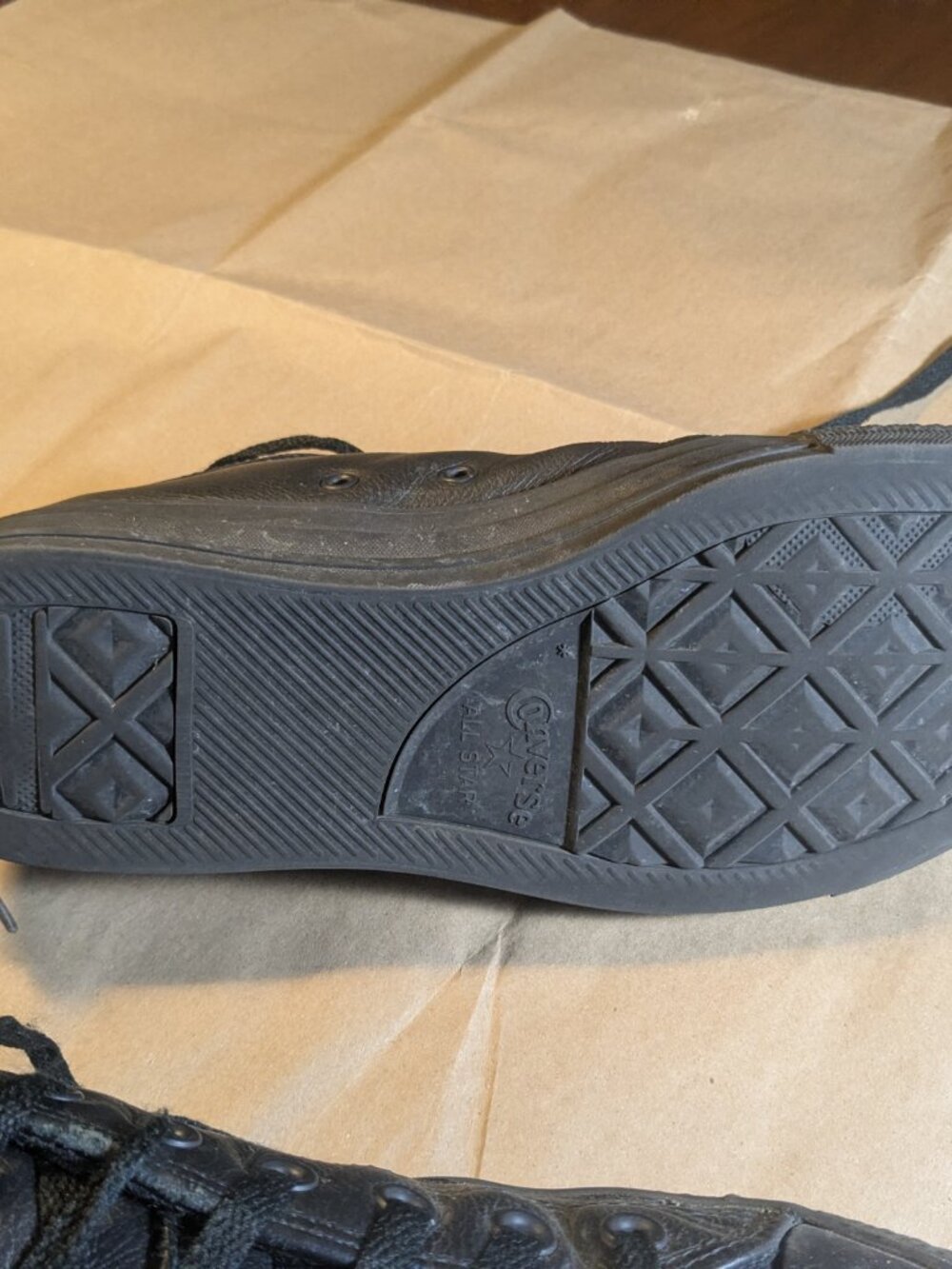 Converse Chuck Taylor All Star Low Black Mono Men's 11.5 Leather - Picture 5 of 16